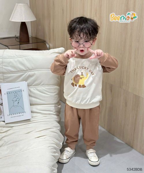 5342BDB - Bộ thu đông in hình con voi Beemo