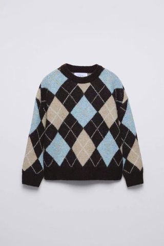 ALBG03 - Áo len kẻ trám cho bé size 6-14y