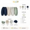 6284QDB - Quần thun Beemo bo gấu viền sọc thân 4 màu bé trai size 1-6y