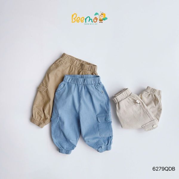 6279QDB - Quần Linen Năng Động Beemo Bé Trai 1 - 6y
