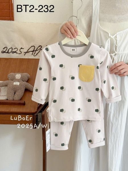 BBT26 - Bộ thun Luboer nhiều hình cho Bé Trai size 90 - 160