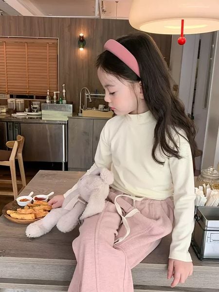 25H045 - Áo len giữ nhiệt cổ tròn cho bé chất liệu cotton (bông) size 90-170, NSX Huzhou Zhili Kujun Clothing Co., Ltd