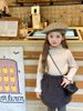 24A169 - Áo len dệt kim cho bé gái (áo chui đầu), chất liệu sợi tổng hợp size 90-160, không thương hiệu, NSX Huzhou Zhili Kujun Clothing Co., Ltd