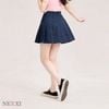 2512.2 - Chân váy jean xếp ly nút gỗ Nexxi size 3-14y