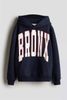 ABT23 - Áo hoodie nỉ bông màu navy Bronx dư xịn cho bé size 8-14y