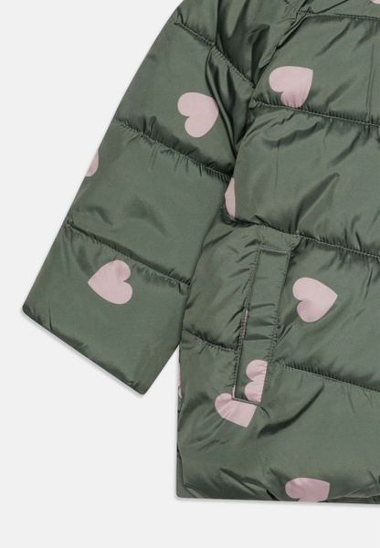 AK40 - Áo khoác phao lót nỉ Baby 2 màu hồng, rêu bé gái size 1-5y