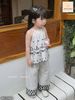 BJJTC.7509 - Bộ Jam & Jenny kẻ thêu ghi bé gái size 1-10y