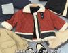 M5707 - Áo khoác phao đỏ chần bông cho bé size 90-130
