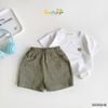 6026QHB - Quần short kaki Beemo túi kiểu bé trai size 1-6y