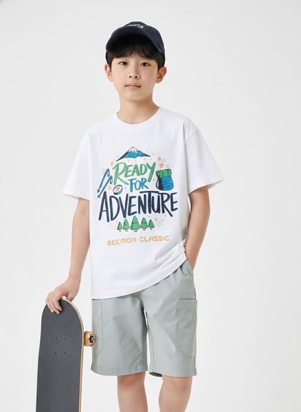 BM2602ST06 - Bộ Beemon cổ tròn vải Golf 3 màu cho bé size 120-170