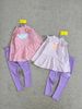 DB00038 - Bộ bơi dài tay Pancoat Club áo kẻ caro 3 màu - quần tím size 3 - 13y