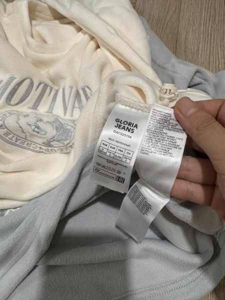 ABG29 - Áo nỉ băng lông GGJJ nhẹ ấm 2 màu trắng/ghi cho bé gái size 6-14y