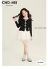 CH25449 - Bộ Cho Hee áo cotton đính nơ + chân váy tutu 2 màu bé gái size 2-11y