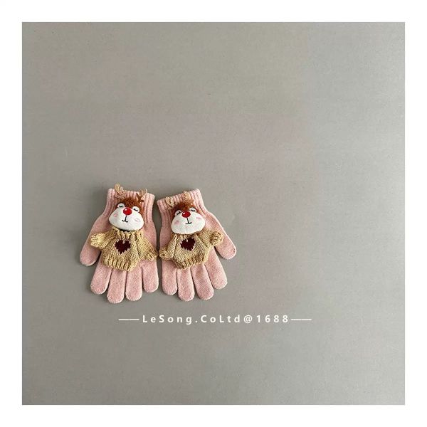 SH2512PK03 - Găng tay len chia ngón mùa đông cho bé size 1-5y, kích thước 14*10cm, NSX Lesong Yiwu Trading Co., LTd