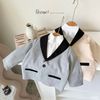 BBT371 - Bộ vest Beemo phối cổ phối viền túi đen 2 màu size 80 - 130