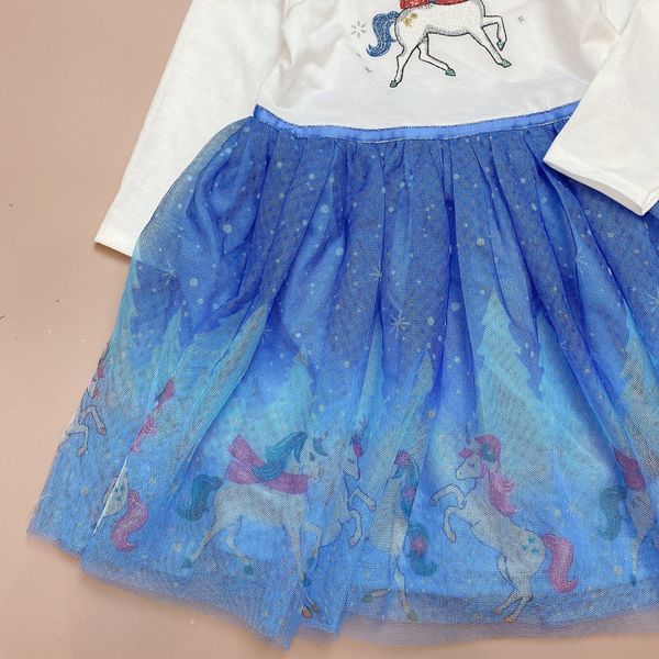 V00141 - Váy cotton phối chân voan nhiều màu size 2 - 8y