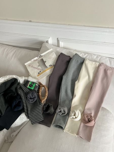 25H0611 - Quần legging lót nỉ AMBB nhiều màu cho bé size 110 - 170
