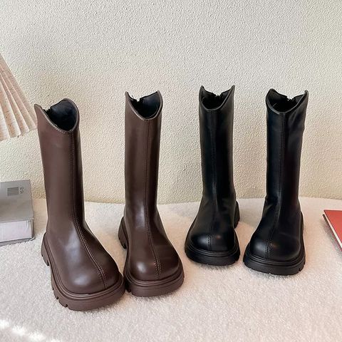 8888 - Bốt da cao cổ 2 màu cho bé size 28-37