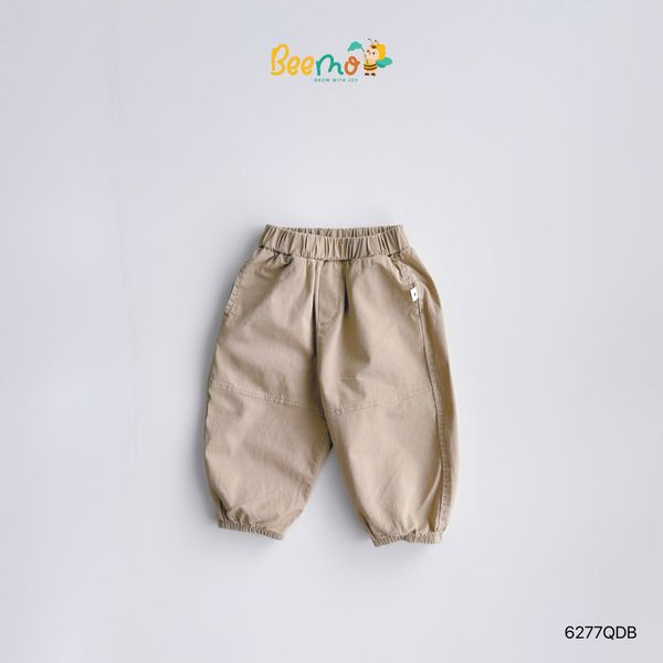 6277QDB - Quần kaki bo gấu Beemo ballon 2 màu bé trai size 1-6y