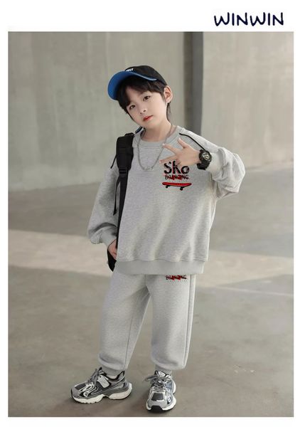 SH2512B02 - Bộ thun da cá dài tay in SK8 size 9-14y