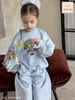 JJ 1237 - Bộ nỉ da cá mỏng Jam & Jenny 2 màu hồng/xanh bé gái size 2-12y