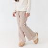 QBG03 - Quần nỉ len bebezoo ống loe thêu trái tim nhiều màu cho bé size 100-160