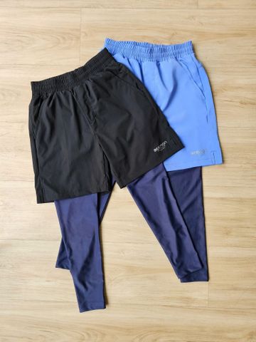 DB00003 - Quần bơi dài liền quần đùi Beemon 2 màu xanh/đen cho bé size 120-160