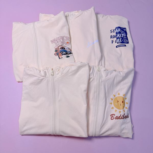 ACN04 - Áo khoác chống nắng vải dệt +50UPF nhiều màu họa tiết ngẫu nhiên size 110-160