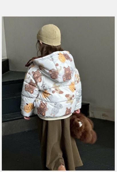 AK31 - Áo khoác phao lót nỉ siêu nhẹ mềm ấm nhiều màu cho bé size 90-130
