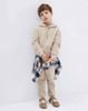 BBT06 - Bộ nỉ bông hoodie GGJJ 2 màu be/xanh bé trai size 2-8y