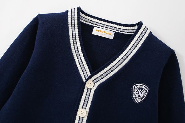 25338 - Cardigan len nhiều màu cho bé trai size 110-150