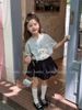 LC1646 - Set bộ Lennco áo in cún đính nơ + chân váy bí size 1-10y