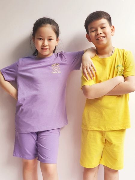 BBG32 - Bộ cotton Bee Mon mặt cười 5 màu BTBG size 110 - 160 - Bảng màu 2