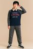 BBT04 - Bộ cotton MBCKids OLMGTOWN tay giác lăng dòng đại nhiều màu cho bé trai size 6-14y