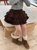 SH2512CV01 - Chân váy nhung xếp tầng thu đông cho bé gái, chất liệu nhung tăm cotton size 110-170, NSX Huzhou Zhili Kujun Clothing Co., Ltd