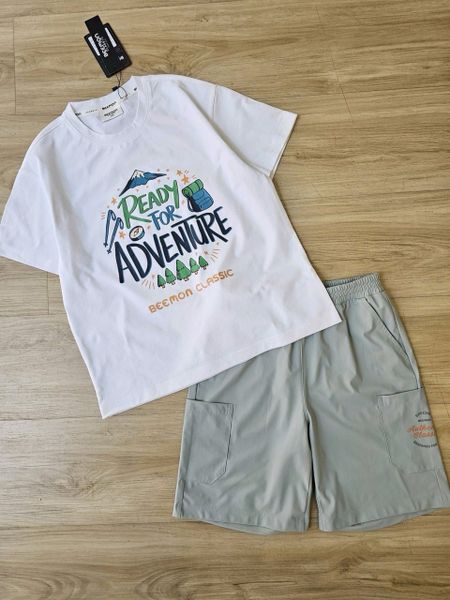 BM2602ST06 - Bộ Beemon cổ tròn vải Golf 3 màu cho bé size 120-170