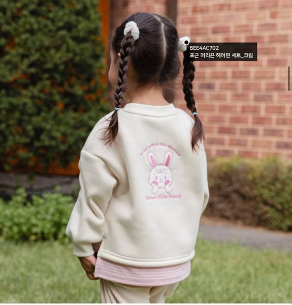 ABT04 - Áo nỉ bông bbz nối vạt thêu lưng nhiều màu cho bé size 100-140