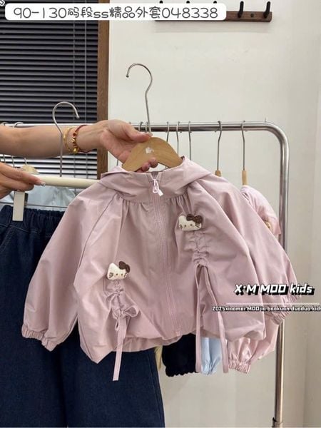 4550ADB - Áo khoác gió phối thân trước Beemo