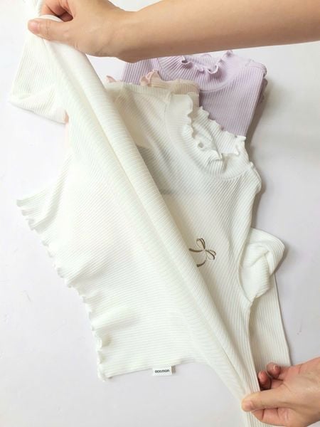 BM2605TS13 - Áo cổ 3 phân Beemon cuốn bèo trẻ em size 110-160