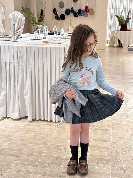 25G052 - Áo thun tăm AMBB họa tiết nhiều màu cho bé gái size 90-170