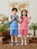 BM2604ST01 - Bộ quần áo cotton Beemon cổ tròn phối tay phối gấu size 120-170