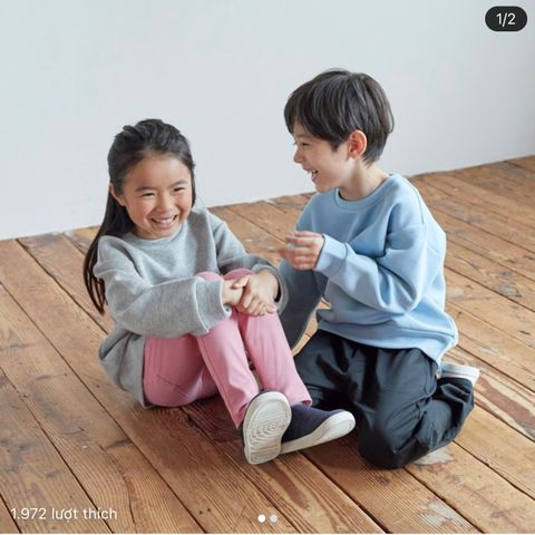 SH2511A02 - Áo phông dài tay dành cho trẻ em gái, dệt kim từ sợi tổng hợp, size XS-XL