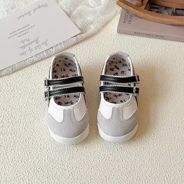 V1060 - Giày búp bê thể thao 2 quai nhiều màu cho bé size 22-31