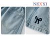 2602.141 - Quần Short Jean Nexxi thêu nơ cho bé size 5-10y