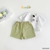 60041QHB - Quần Beemo thun cotton màu trơn size 6-10y