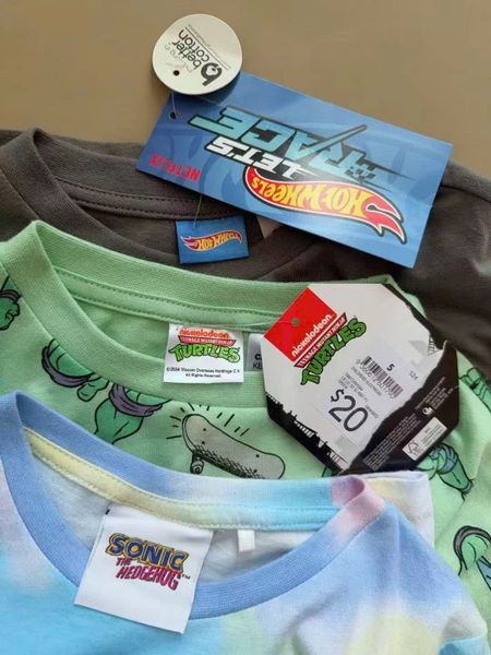 BBT32 - Bộ cotton dư xịn họa tiết Sonic, Ninja rùa, Hot wheels nhiều màu bé trai size 1-8y