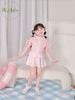 A1217 - Bộ bơi Alber kids bé gái liền thân màu hồng size 90-150