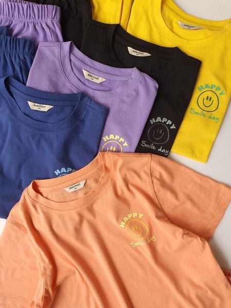 BBG32 - Bộ cotton Bee Mon mặt cười 5 màu BTBG size 110 - 160 - Bảng màu 2