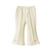 QBG04 - Quần nỉ ống loe bebezoo thêu nơ nhiều màu cho bé gái size 100-160