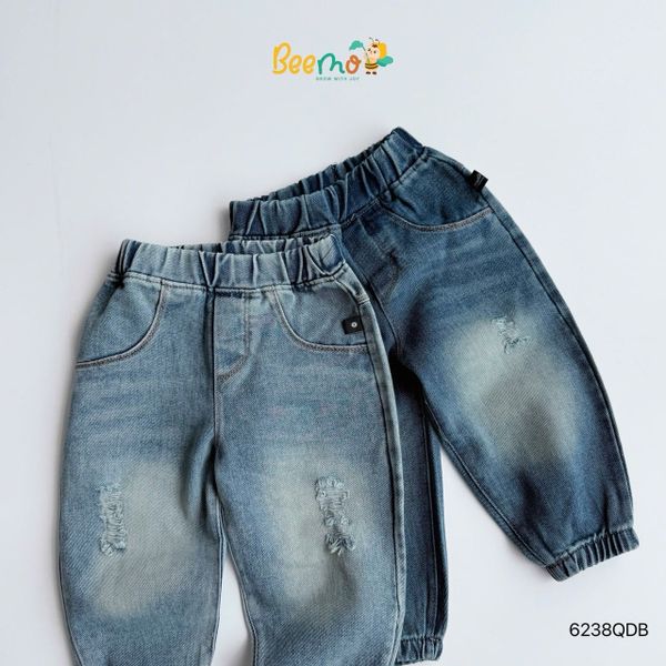 6238QDB - Quần jean rách Beemo 2 màu cho bé size 1-6y